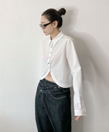 White Round Shape Shirt #250315